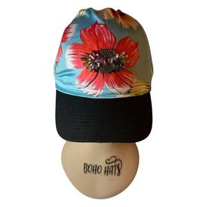 Boho Scarf Cap Women Modern Bohemian style Handmade Upcycled clothes to Caps